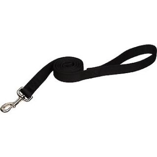 Double Ply Nylon Personalized Dog Leash in Black, 4 L X 1 W