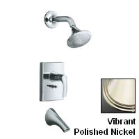 Kohler K T18488 4 SN Symbol One Handle Tub & Shower Faucet Trim Kit