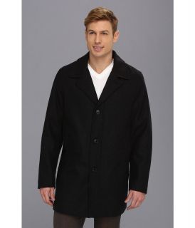 Calvin Klein Wool Blend Car Coat CM384045 Mens Coat (Gray)