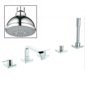Grohe 25 097 000 27682000 Allure Allure Roman Tub Filler with Hand Shower with F