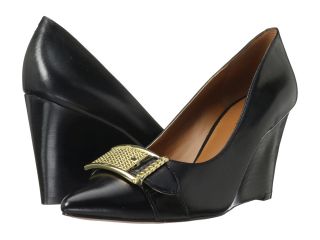 Nine West Wirca Womens Wedge Shoes (Black)