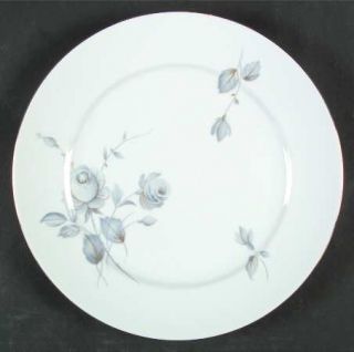 Johann Haviland Silver Rose Dinner Plate, Fine China Dinnerware   Gray Rose&Buds