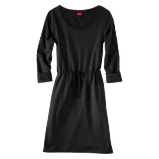 Merona Womens Tie Waist Leisure Dress   Black   S