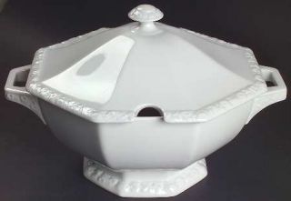 Rosenthal   Continental Maria White (12 Sided) Small Tureen & Lid, Fine China Di