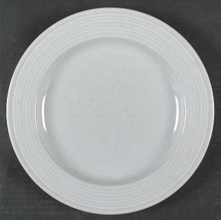 Riva Designs Color Your Table Gray Dinner Plate, Fine China Dinnerware   Solid G