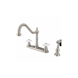 Elements of Design EB1758PXBS Universal Two Handle Centerset Kitchen Faucet With