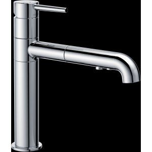 Delta Faucet 4159 DST Trinsic Single Handle Pull Out Kitchen Faucet
