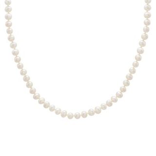 14k Yellow Gold Childrens Pearl Necklace