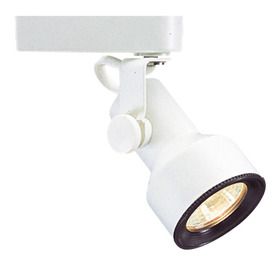 Elco Lighting ET531WW Track Lighting, Low Voltage Step Cylinder Track Fixture All White