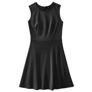 Mossimo Womens Fit and Flare Scuba Dress   Black XS