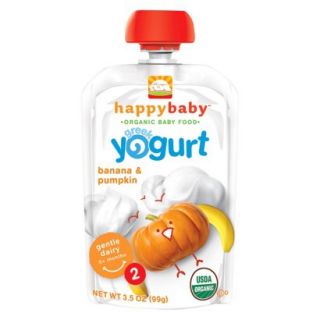 Happy Baby Greek Yogurt Pouch   Banana & Pumpkin 3.5oz (8 Pack)
