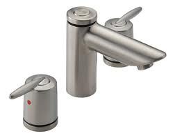 Delta 3585LFSSMPU Bathroom Faucet, Grail TwoHandle Widespread, LeadFree Stainless Steel