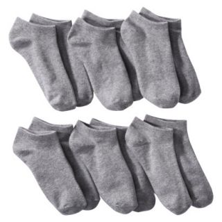 Merona Womens 6 Pack Low Cut Socks   Light Gray One Size Fits Most