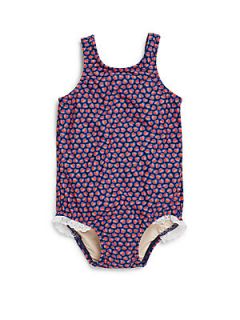 Toddlers & Little Girls Scattered Heart One Piece Swimsuit  
