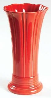 Homer Laughlin  Fiesta Scarlet (Newer) Flared Vase, Fine China Dinnerware   Scar