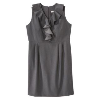 Merona Womens Plus Size Sleeveless Sheath Dress   Gray 16W
