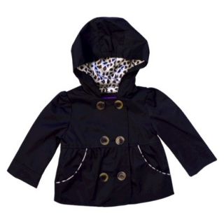 Pink Platinum Infant Toddler Girls Swing Jacket   Black 12 M