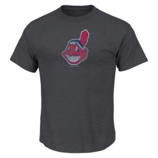 MLB Mens Cleveland Indians Crew Neck T Shirt   Grey (M)