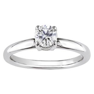 14K White Gold 1/2ct Diamond Solitaire Ring