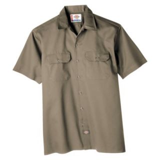 Dickies Mens Original Fit Short Sleeve Work Shirt   Khaki 4X