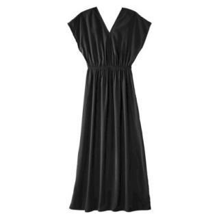 Merona Womens Woven Kimono Maxi Dress   Black   XS