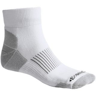 Exofficio BugsAway(R) Take On Ankle Socks   Lightweight (For Men and Women)   WHITE (XL )