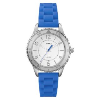 Timex Womens Ameritus Sport White Dial Watch   Blue/White