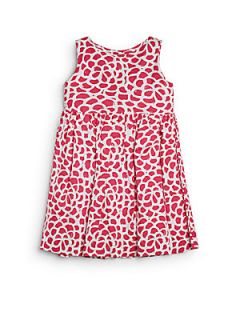 Toddlers & Little Girls Abstract Print Dress   Hot Pink