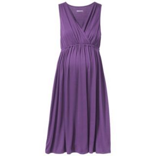 Merona Maternity Sleeveless V Neck Dress   Purple M