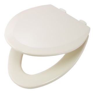 Bemis 1500EC146 Easy Clean amp; Change Elongated Closed Front Molded Wood Toilet Seat Almond
