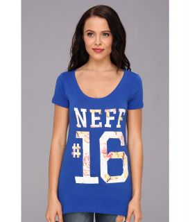 Neff Devin Scoop Neck Tee Womens T Shirt (Blue)