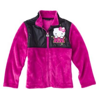 Hello Kitty Girls Fleece Jacket   Pink 4
