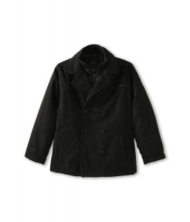 Calvin Klein Kids Melton Jacket Boys Coat (Black)