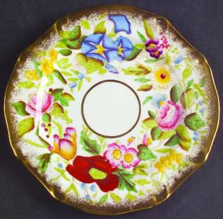 Hammersley Queen Ann Bread & Butter Plate, Fine China Dinnerware   Floral Rim,Sc