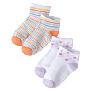 Circo Infant Toddler Girls 2 Pack Low Cut Socks   Moxie Peach 6 12 M