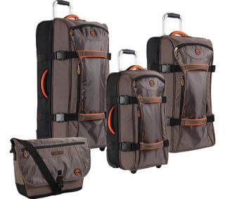 Timberland Twin Mountain Four Piece Luggage Set   Cocoa Luggage Sets