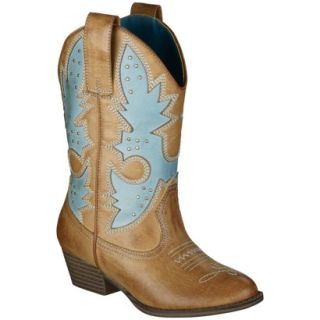 Girls Cherokee Glinda Cowboy Boots   Turquoise 4