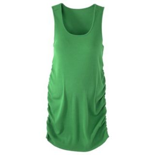 Merona Maternity Sleeveless Ribbed Tank Top   Green XL