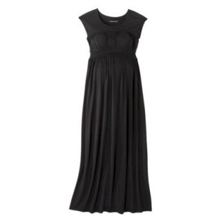 Liz Lange for Target Maternity Sleeveless Smocked Maxi Dress   Black S