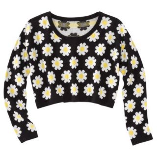 Xhilaration Juniors Cropped Daisy Sweater   XS(1)