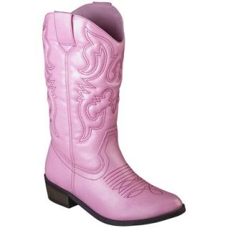 Girls Cherokee Gregoria Cowboy Boot   Pink 1