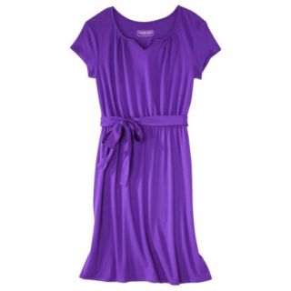 Cherokee Womens Belted Knit Dress   Royal Purple   XXL