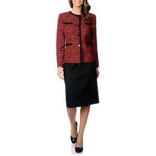 Danillo Womens Pattern Jacket Skirt Suit