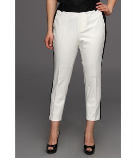 Calvin Klein Plus Size Side Stripe Pant Womens Clothing (White)