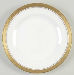 Spode Mandarin Gold Luncheon Plate, Fine China Dinnerware   Gold Encrusted Band,