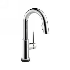 Delta Faucet 9959T DST Trinsic Single Handle Pull Down Bar/Prep Faucet Featuring