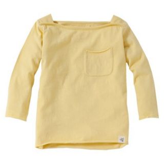 Burts Bees Baby Toddler Girls Boatneck Tee   Daffodil 4T