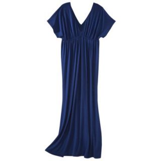 Merona Petites Short Sleeve Maxi Dress   Blue XSP