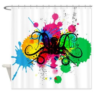  Octopus Ink Shower Curtain  Use code FREECART at Checkout