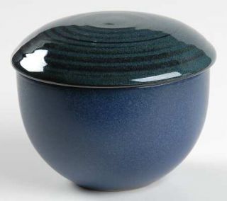 Mikasa Blue Bayou Sugar Bowl & Lid, Fine China Dinnerware   Potters Art, Blue St